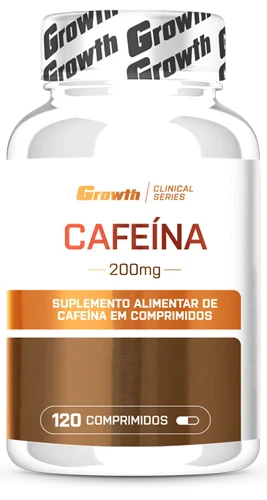 CAFEÍNA 200MG 120COMP - GROWTH SUPPLEMENTS